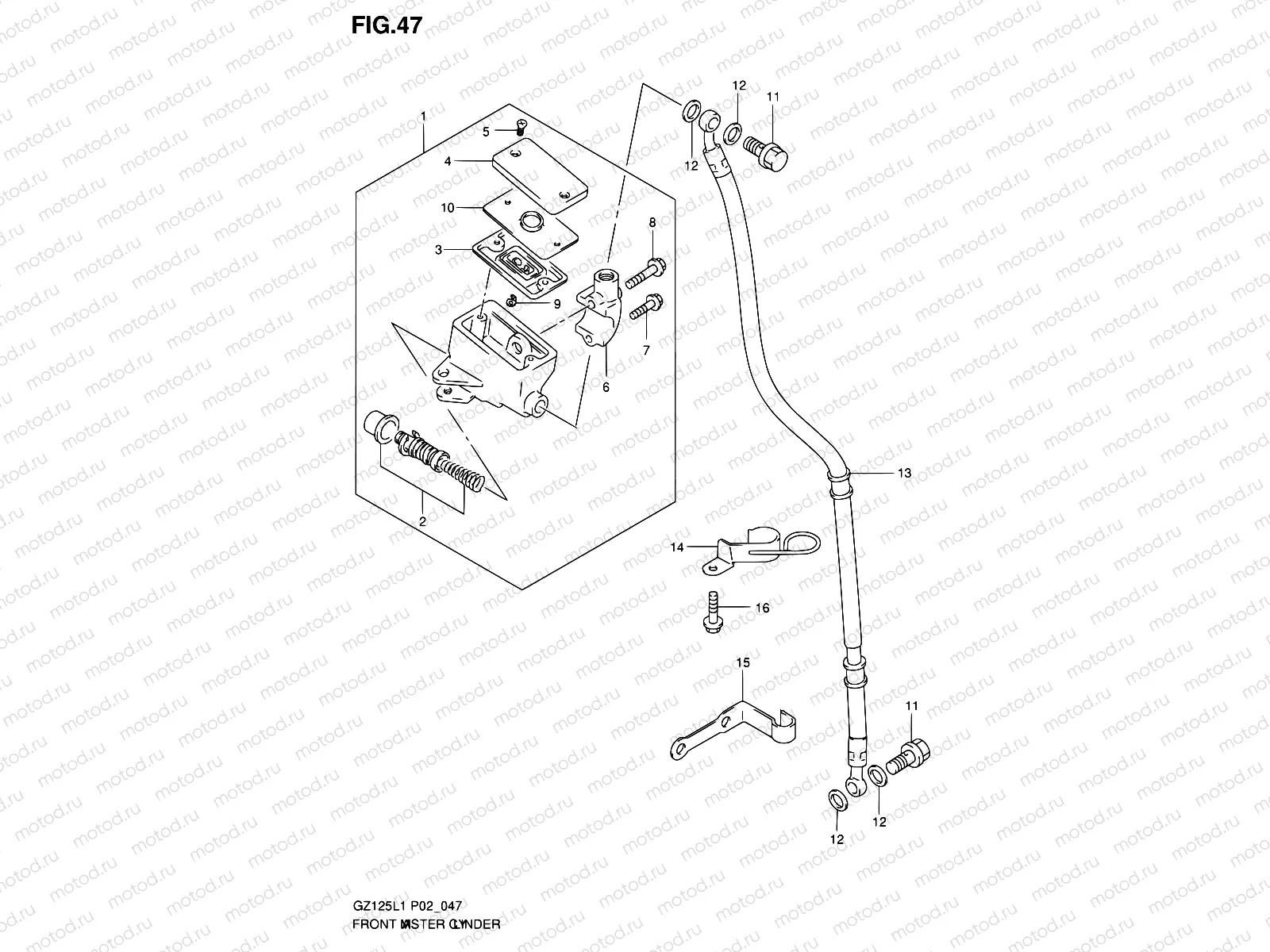 47 - FRONT MASTER CYLINDER