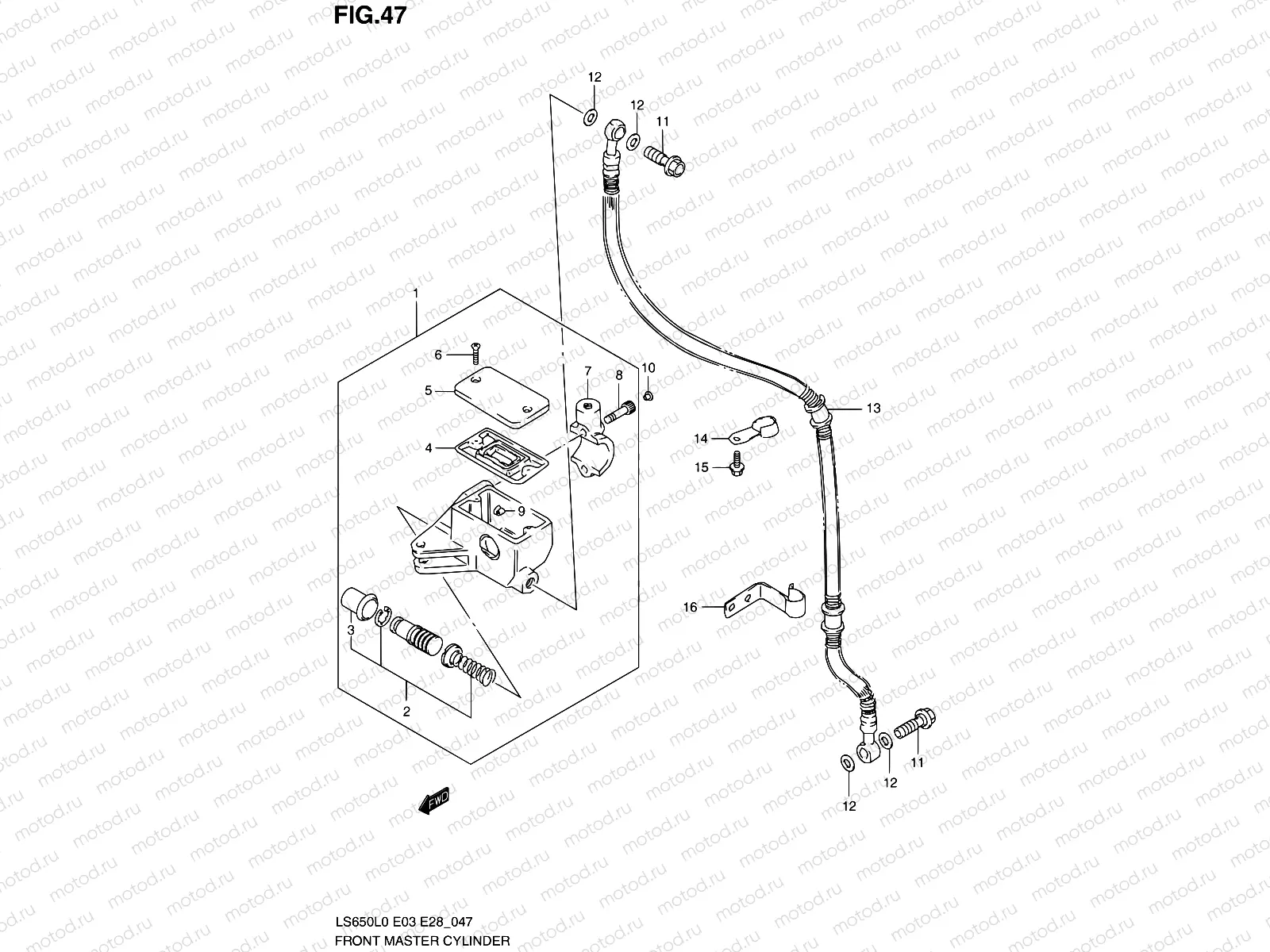 47 - FRONT MASTER CYLINDER