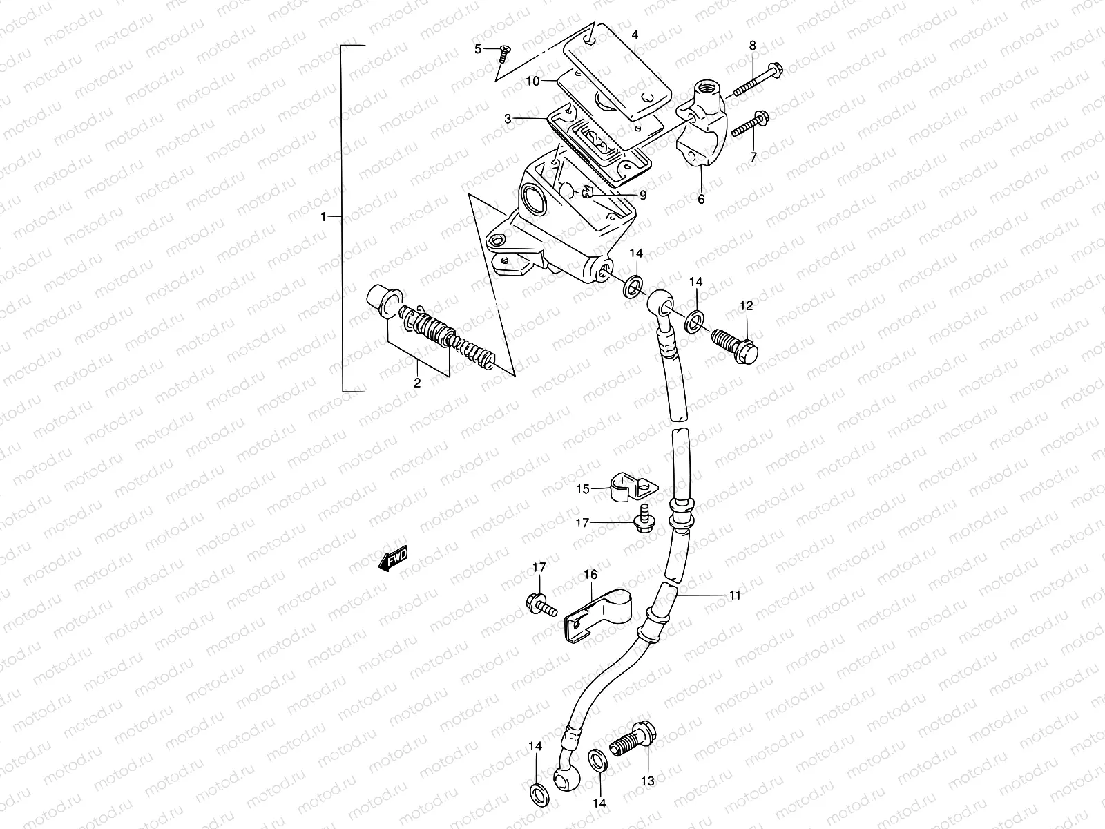 47 - FRONT MASTER CYLINDER