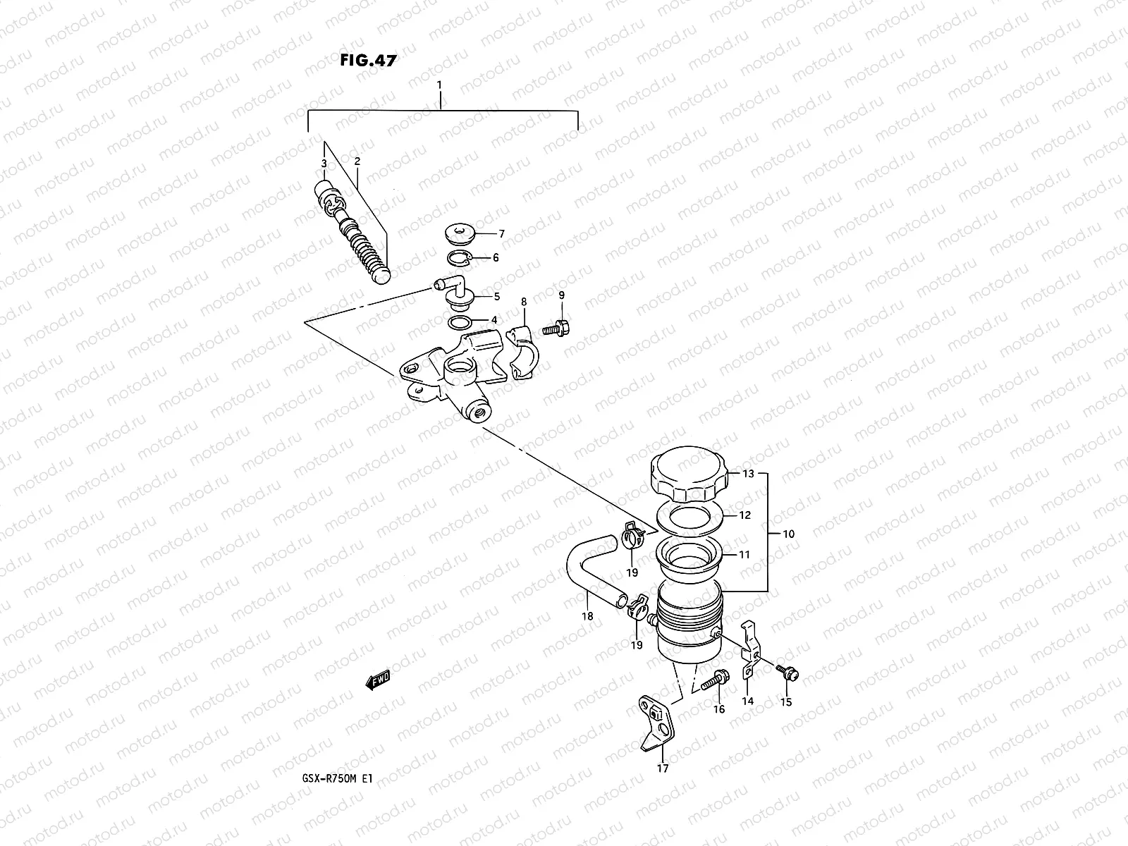 47 - FRONT MASTER CYLINDER