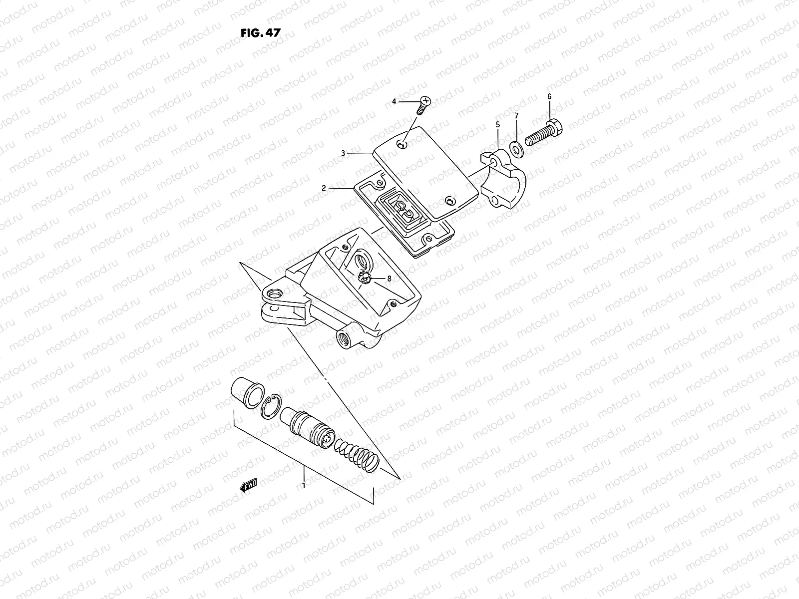 47 - FRONT MASTER CYLINDER (MODEL J)