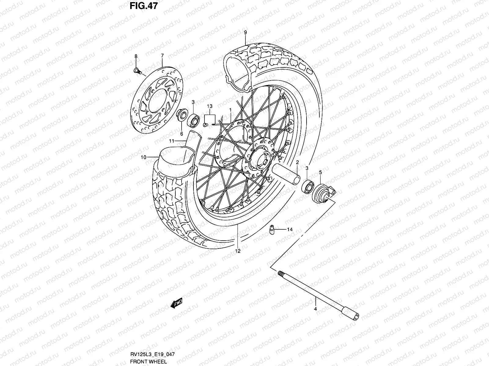 47 - FRONT WHEEL