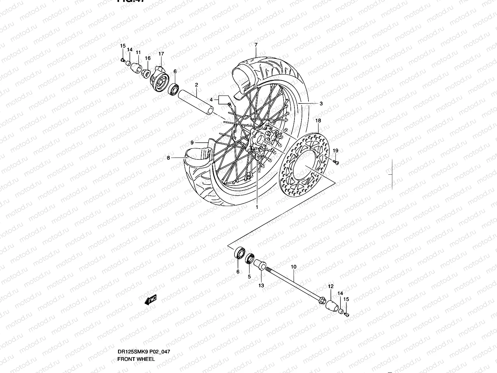 47 - FRONT WHEEL