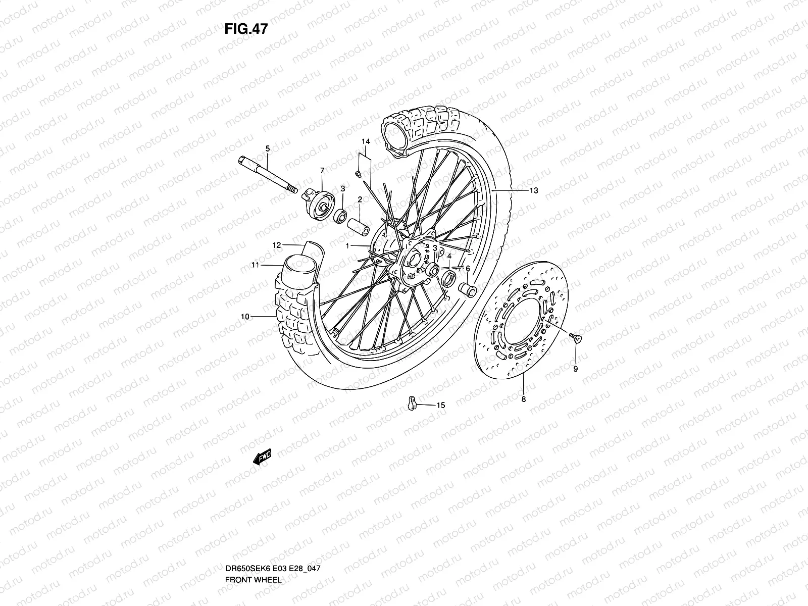 47 - FRONT WHEEL