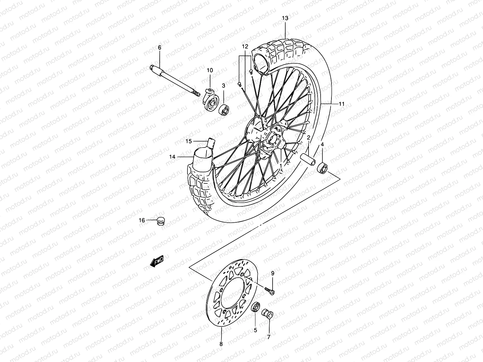 47 - FRONT WHEEL