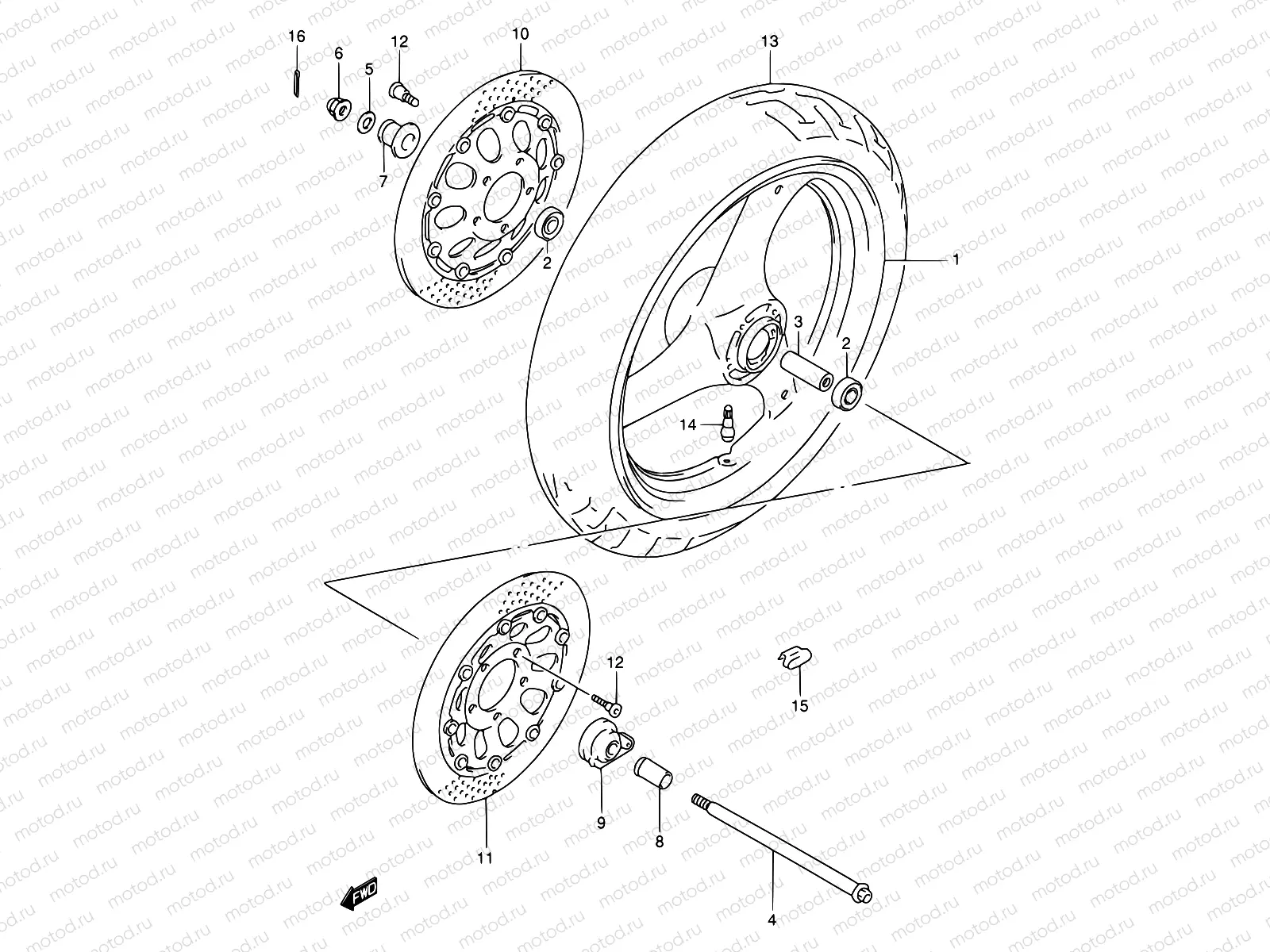 47 - FRONT WHEEL