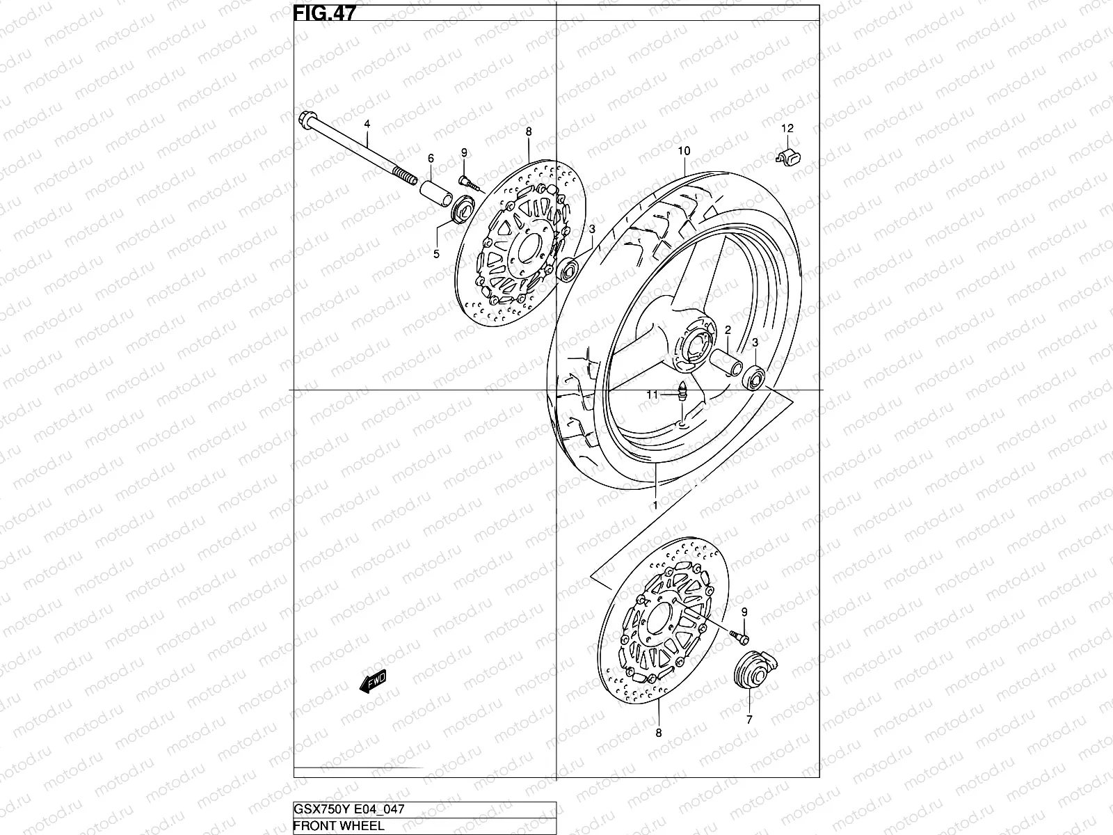 47 - FRONT WHEEL