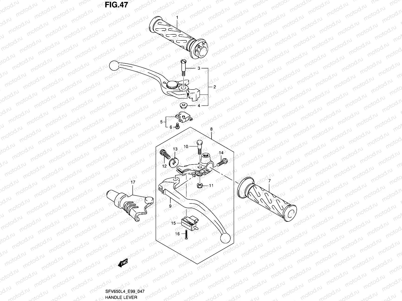47 - HANDLE LEVER