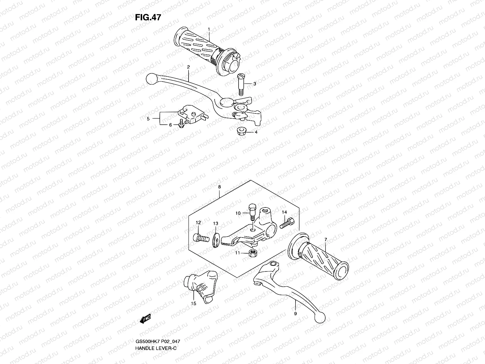 47 - HANDLE LEVER