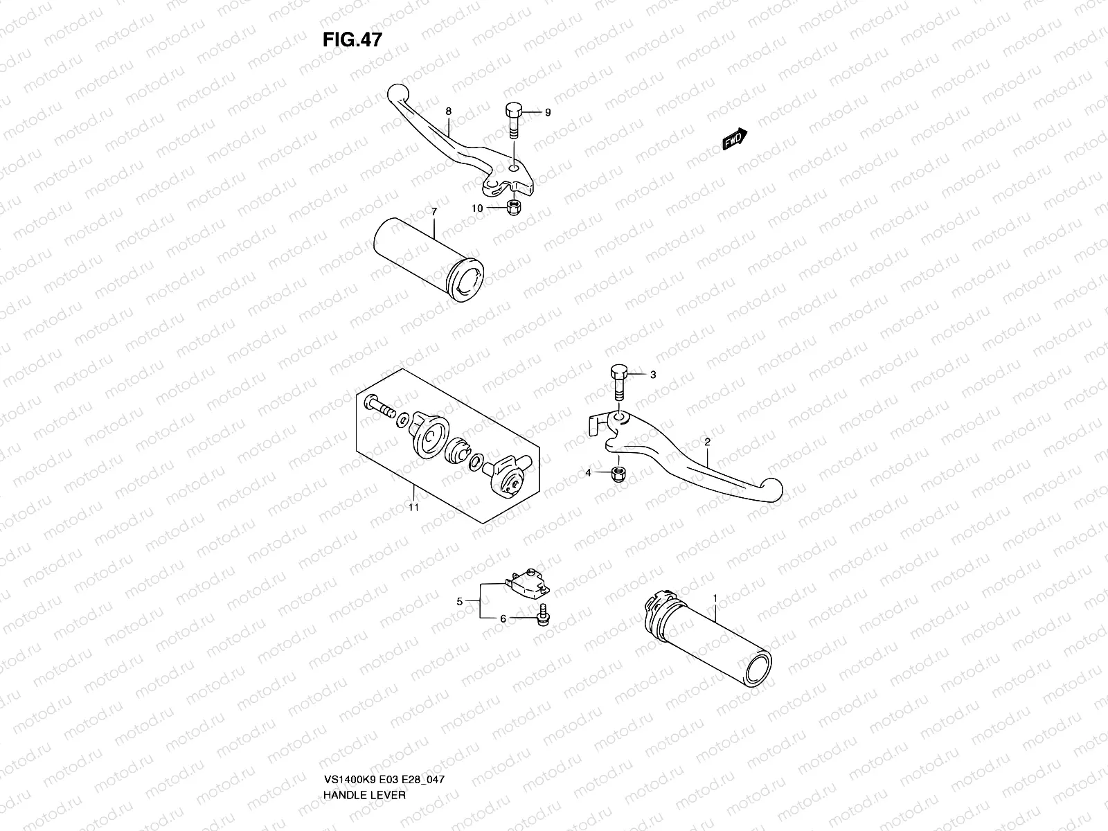 47 - HANDLE LEVER