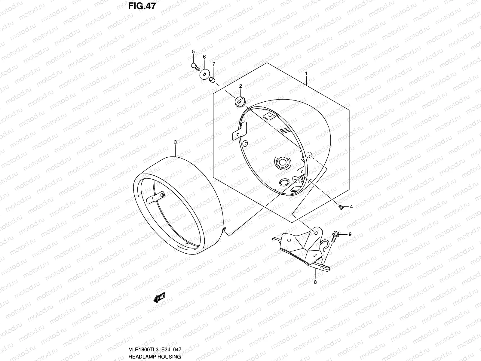47 - HEADLAMP HOUSING