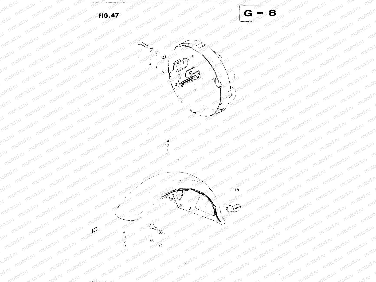 47 - HEADLAMP HOUSING - FRONT FENDER (E34, E39)