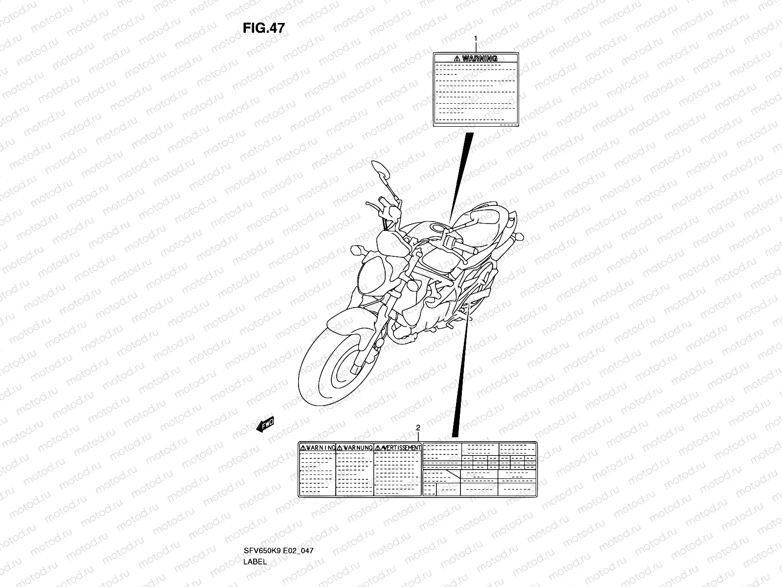 47 - LABEL (MODEL K9)