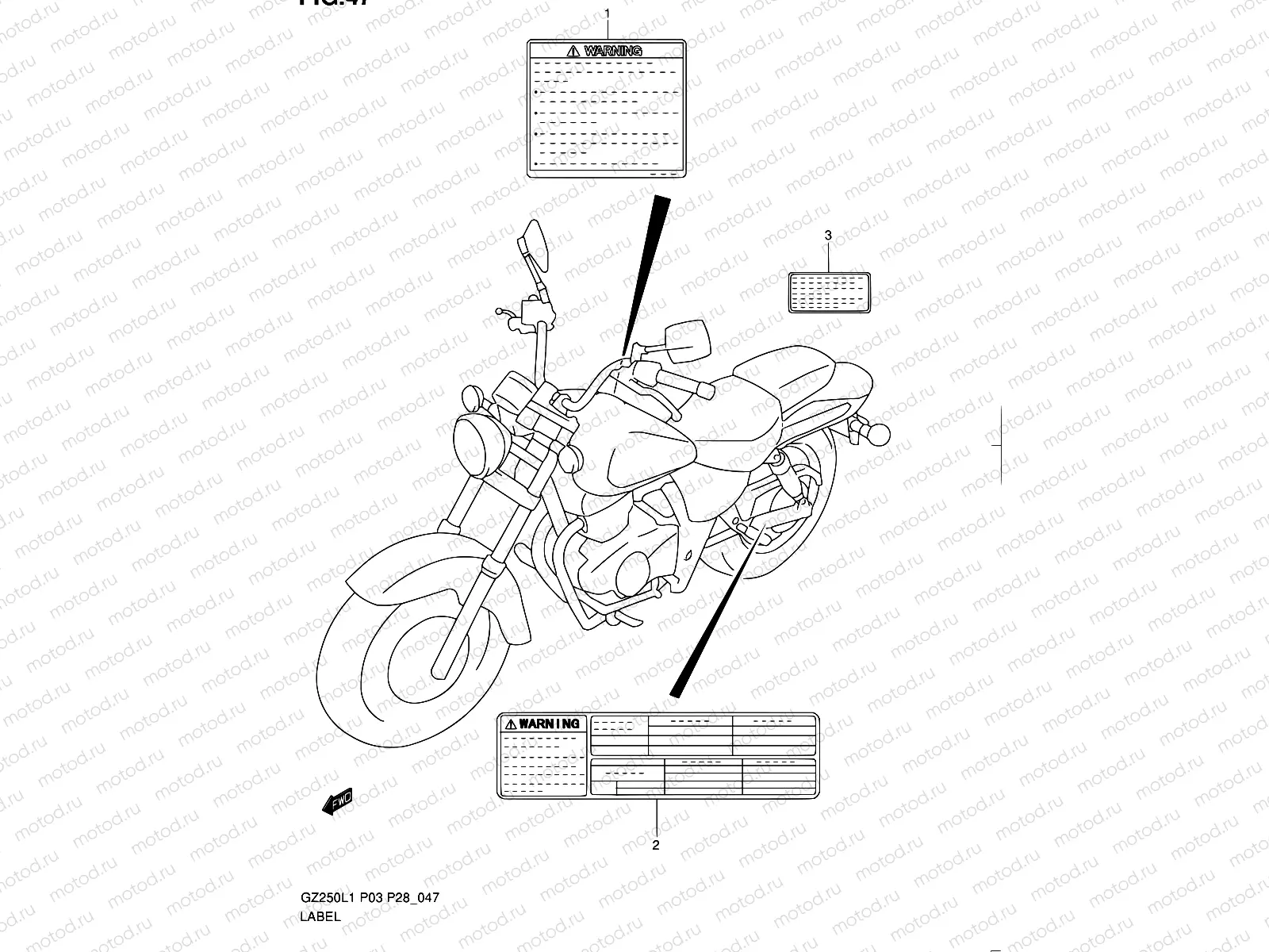 47 - LABEL (MODEL P03)