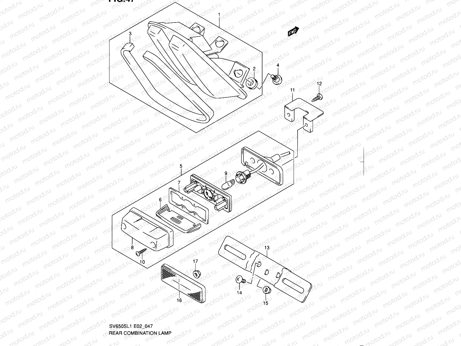 47 - REAR COMBINATION LAMP