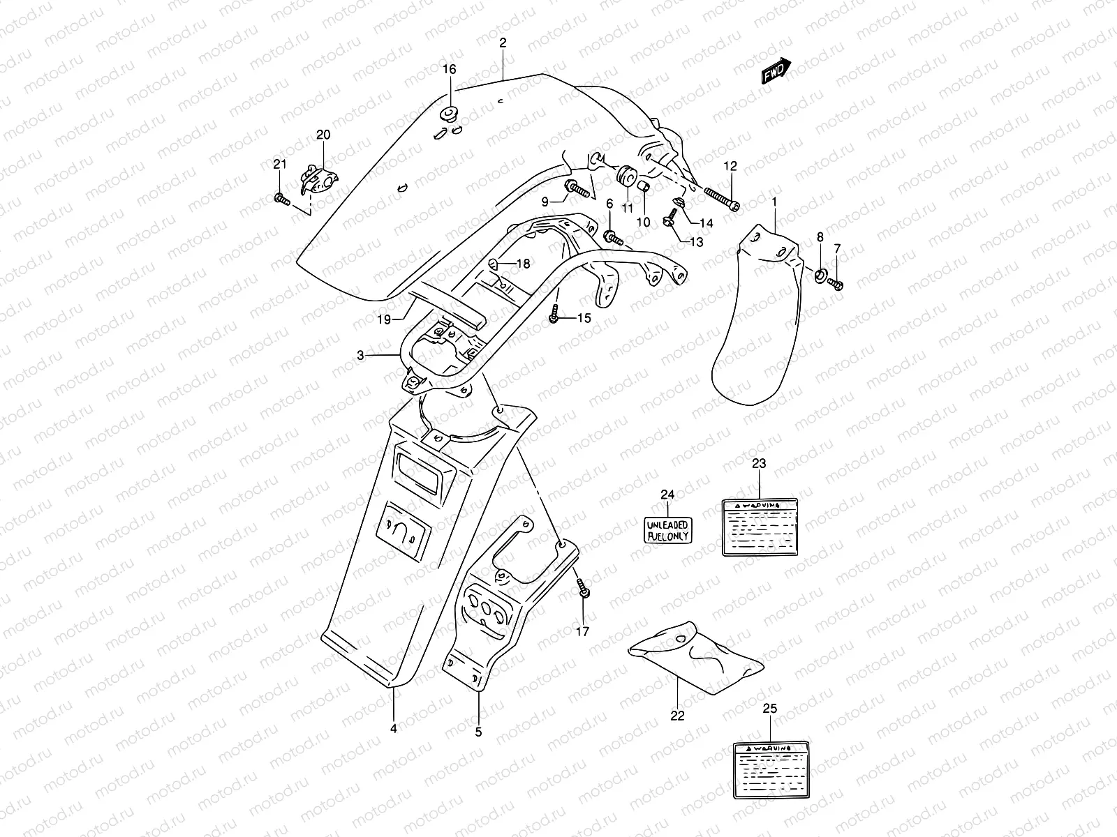 47 - REAR FENDER