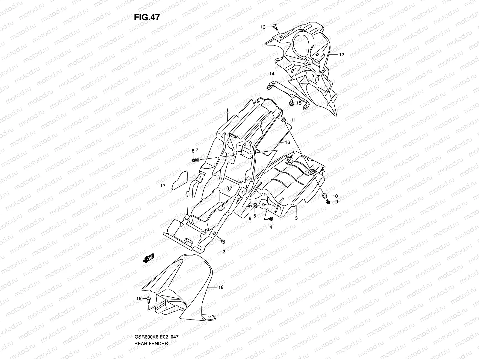 47 - REAR FENDER