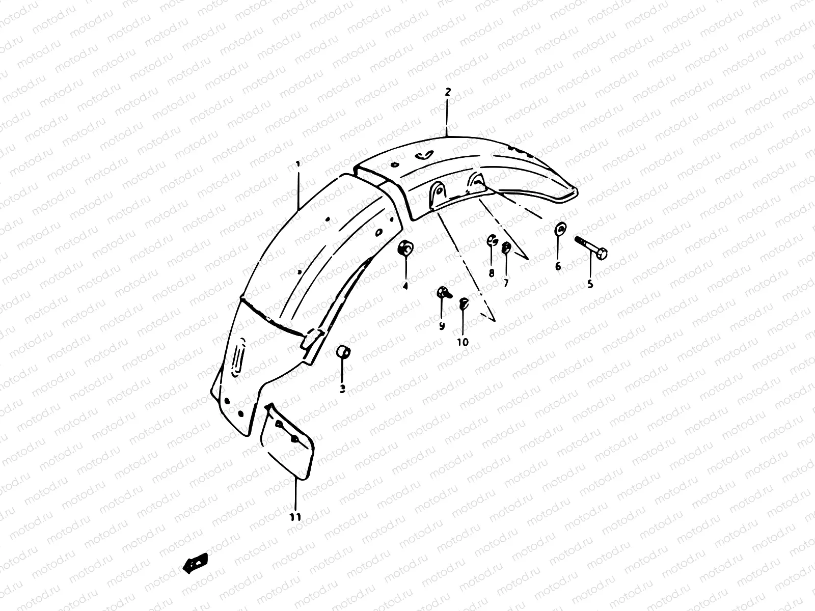 47 - REAR FENDER