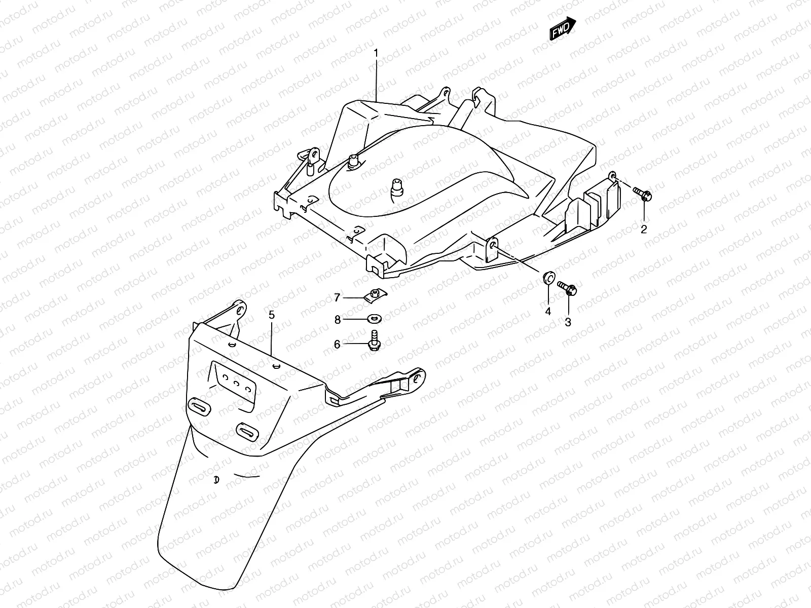 47 - REAR FENDER (MODEL W/X/Y)