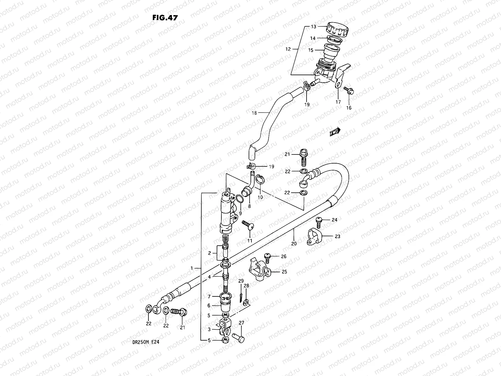 47 - REAR MASTER CYLINDER