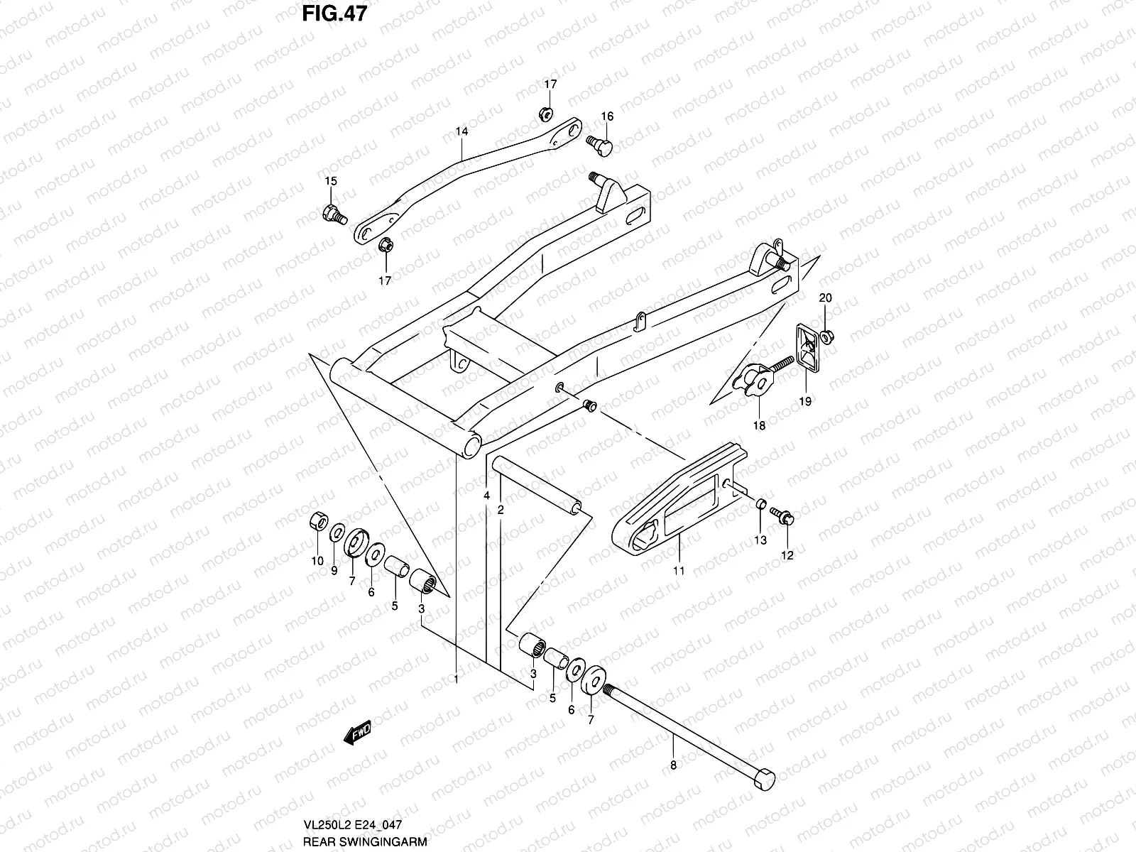 47 - REAR SWINGING ARM