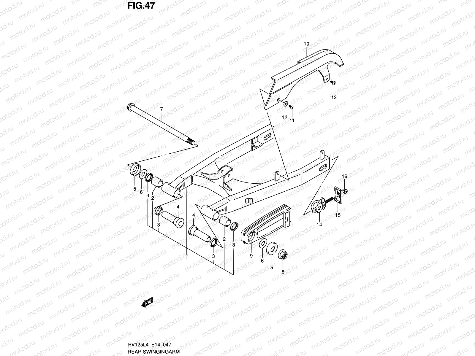 47 - REAR SWINGINGARM