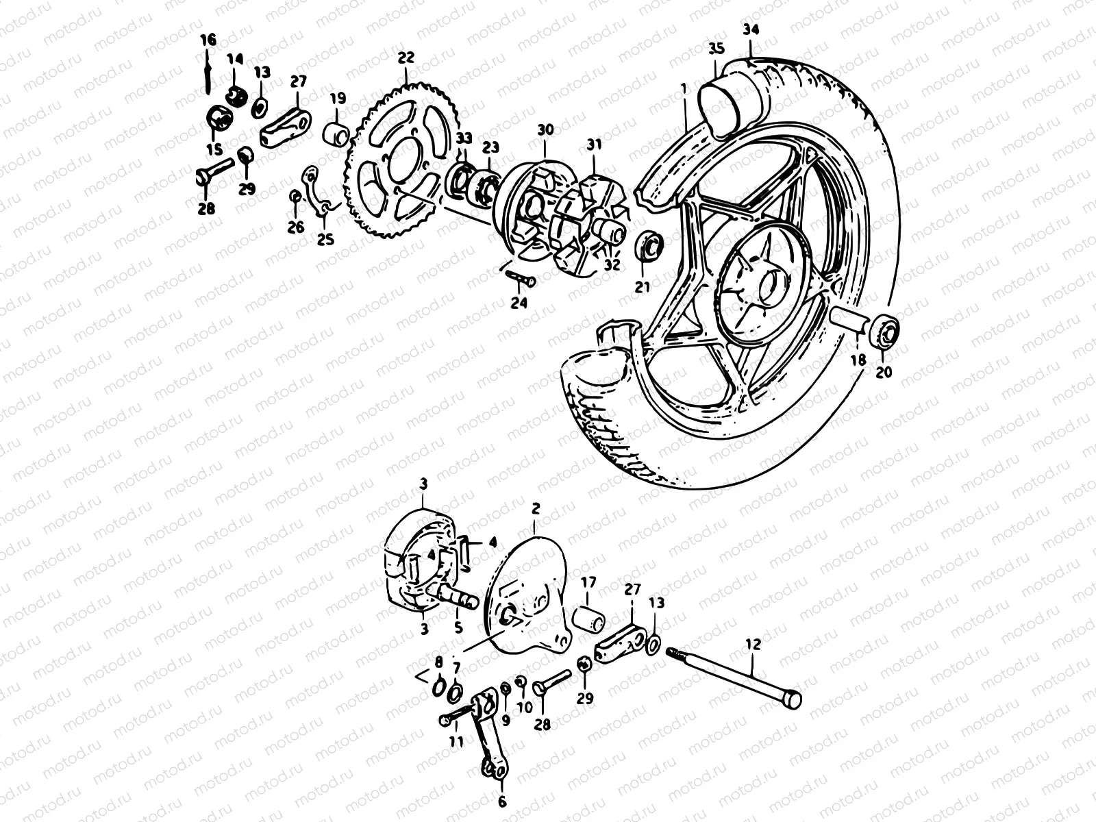 47 - REAR WHEEL