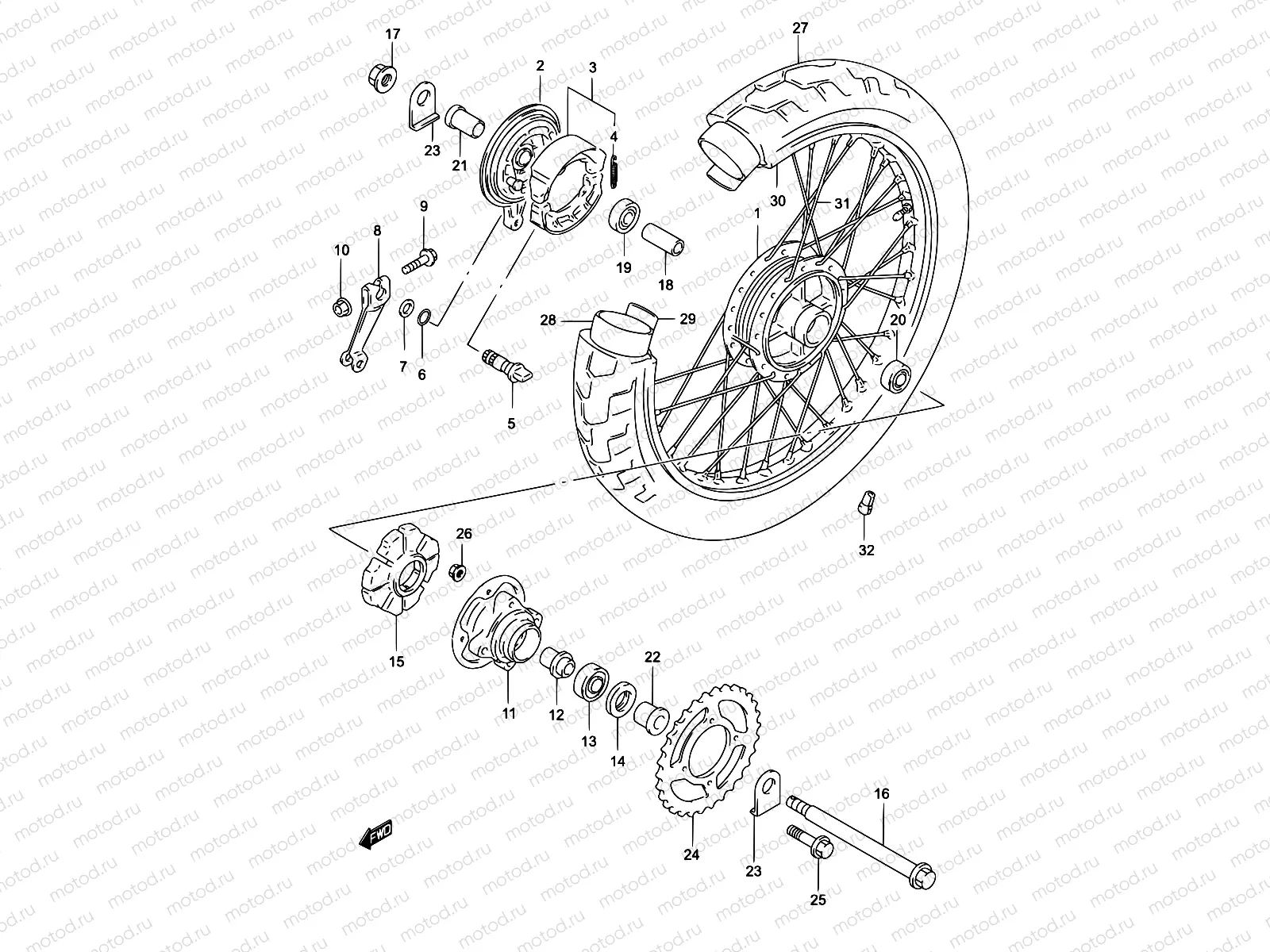 47 - REAR WHEEL