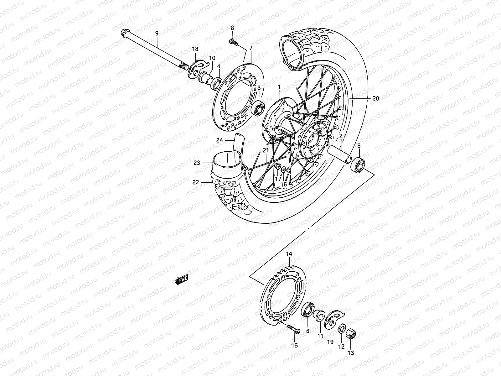 47 - REAR WHEEL