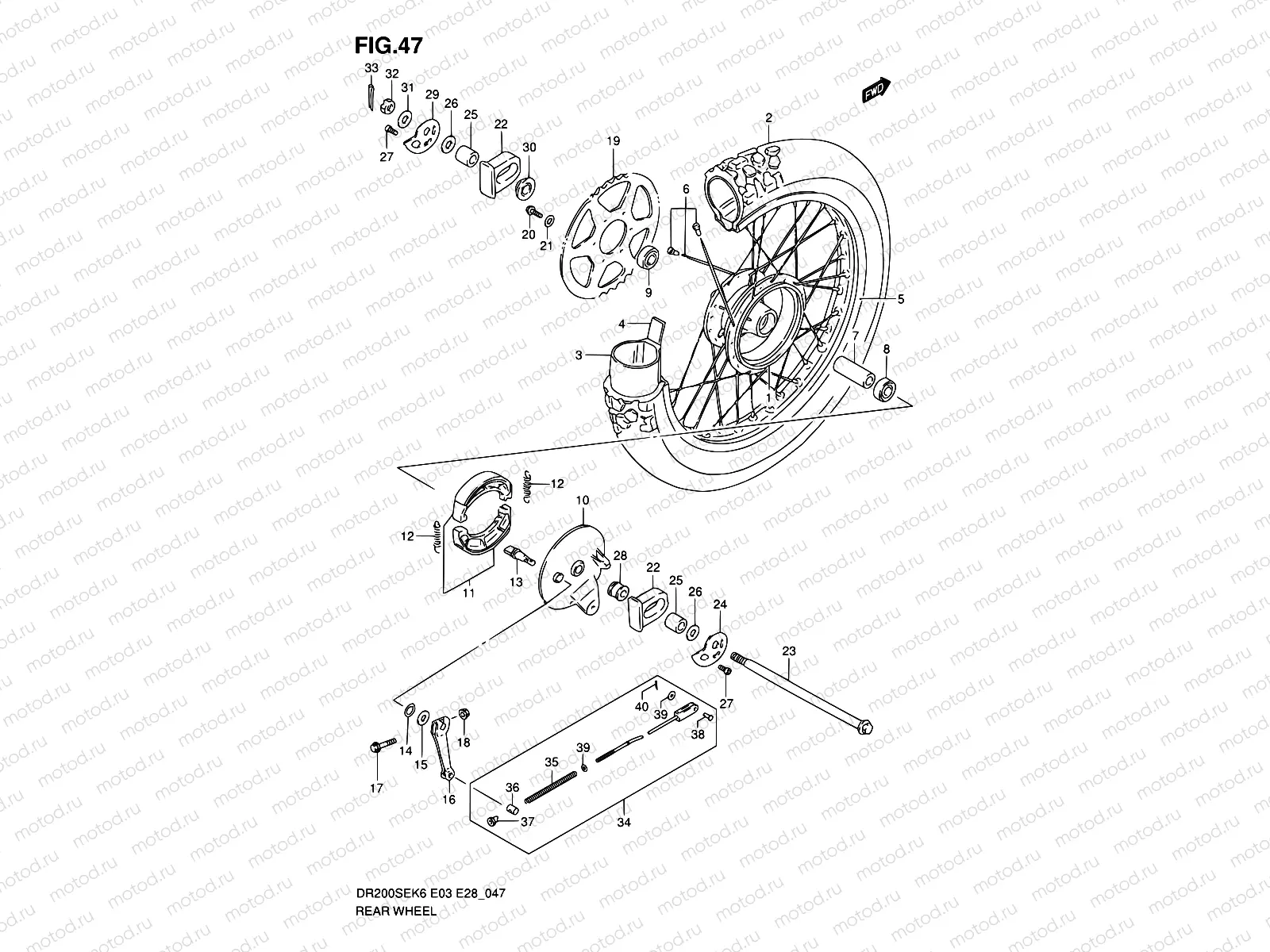 47 - REAR WHEEL