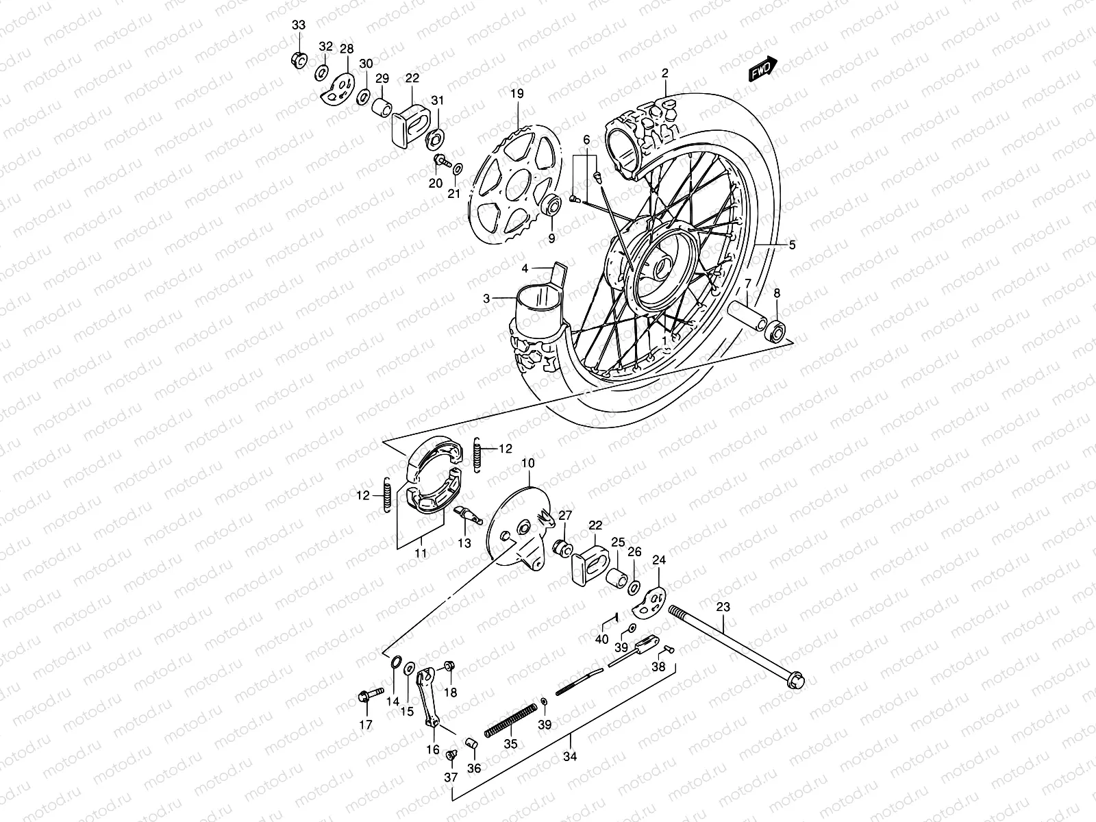 47 - REAR WHEEL