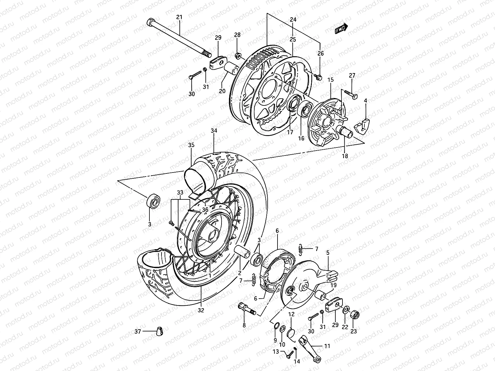 47 - REAR WHEEL