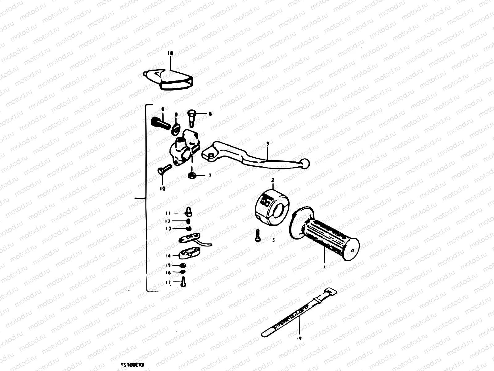 47 - RIGHT HANDLE SWITCH (TS100ERX E24)