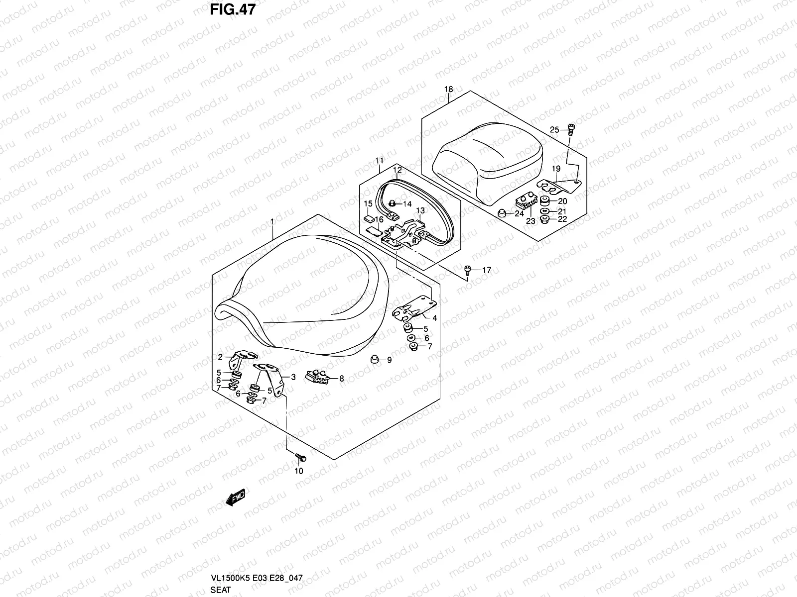 47 - SEAT (VL1500K5/K6/K7/K8/K9)