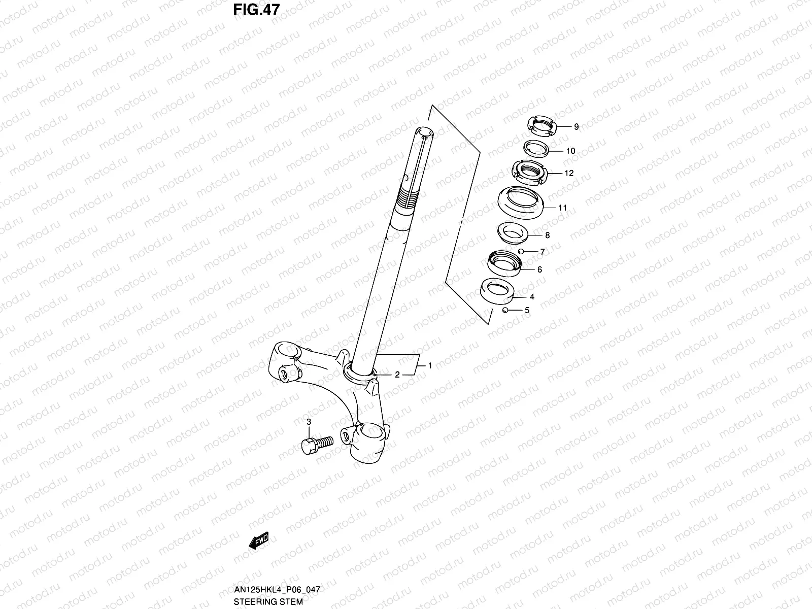 47 - STEERING STEM