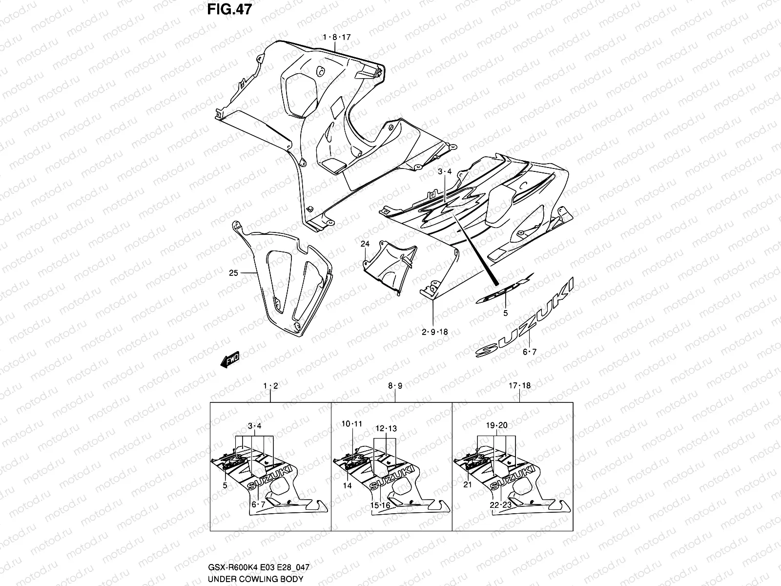 47 - UNDER COWLING (MODEL K4)