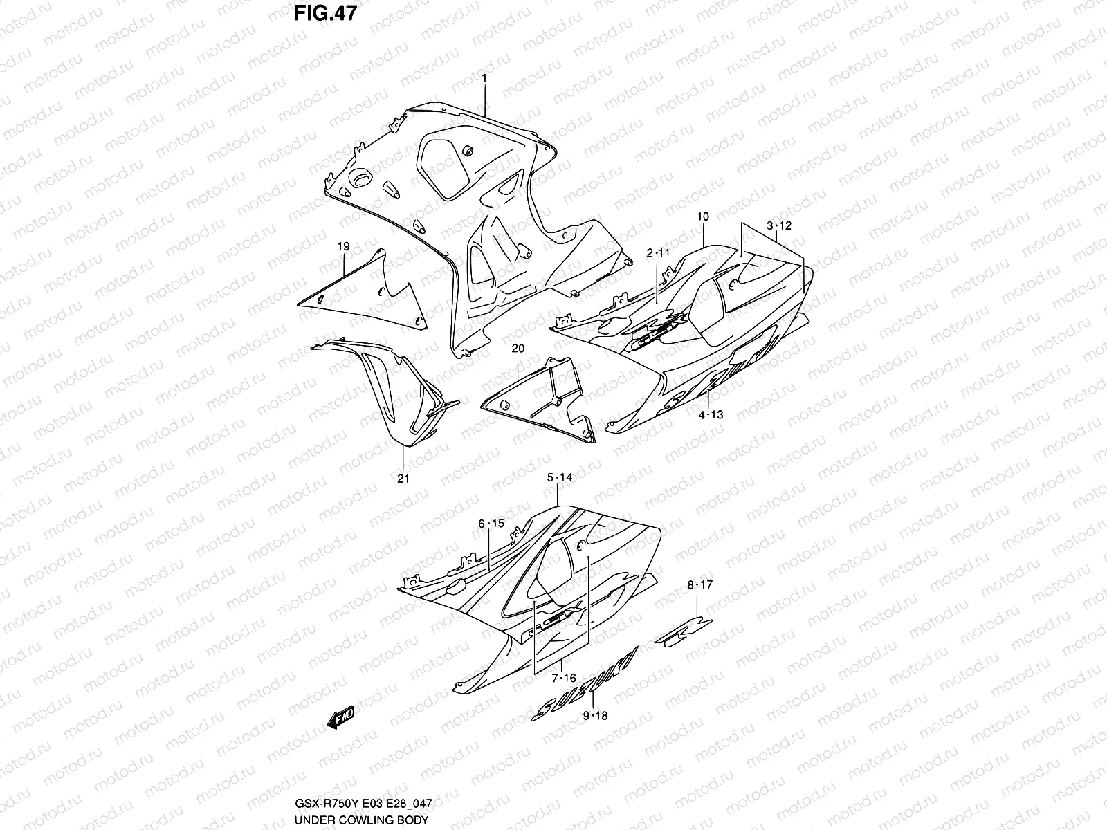 47 - UNDER COWLING (MODEL Y)
