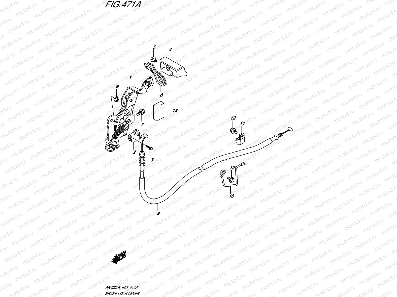 471A - BRAKE LOCK LEVER