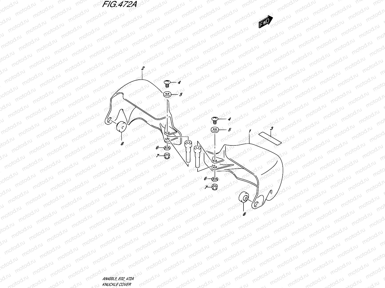 472A - KNUCKLE COVER (AN400ZAL5 E02)