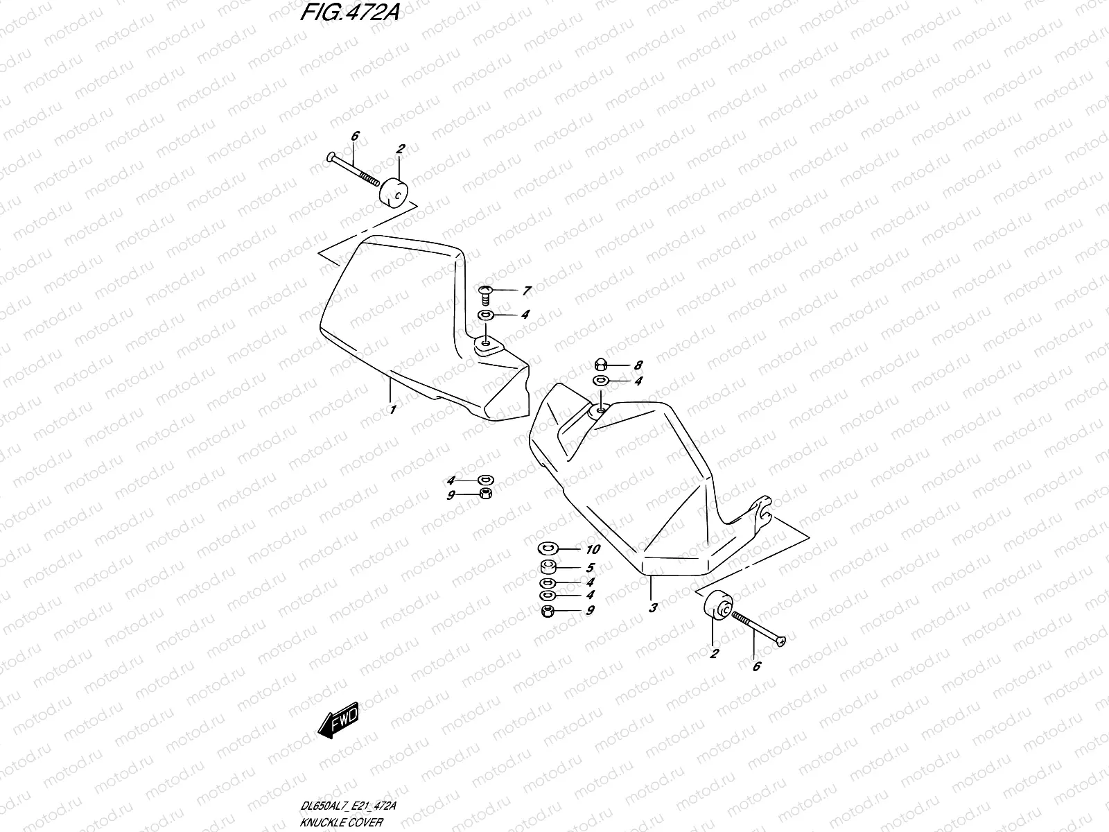 472A - KNUCKLE COVER (DL650XAL7 E21)