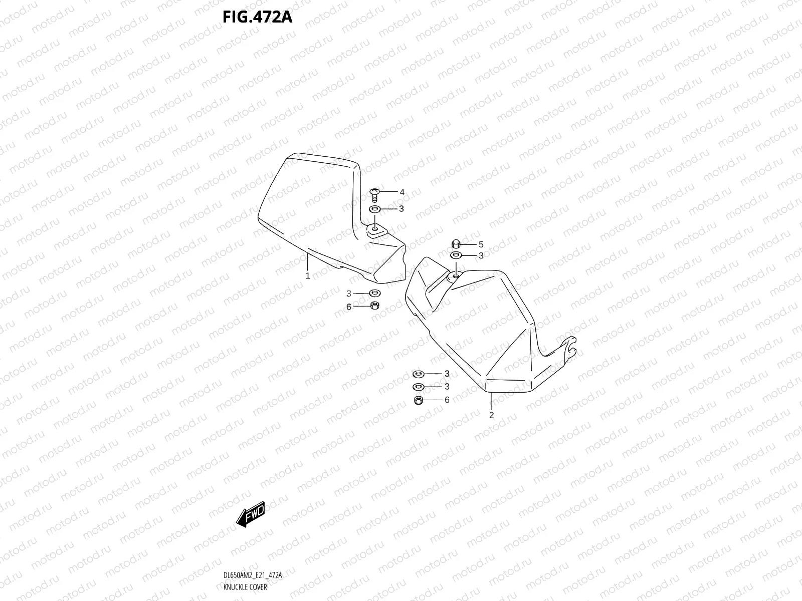 472A - KNUCKLE COVER (DL650XAM2 E21)