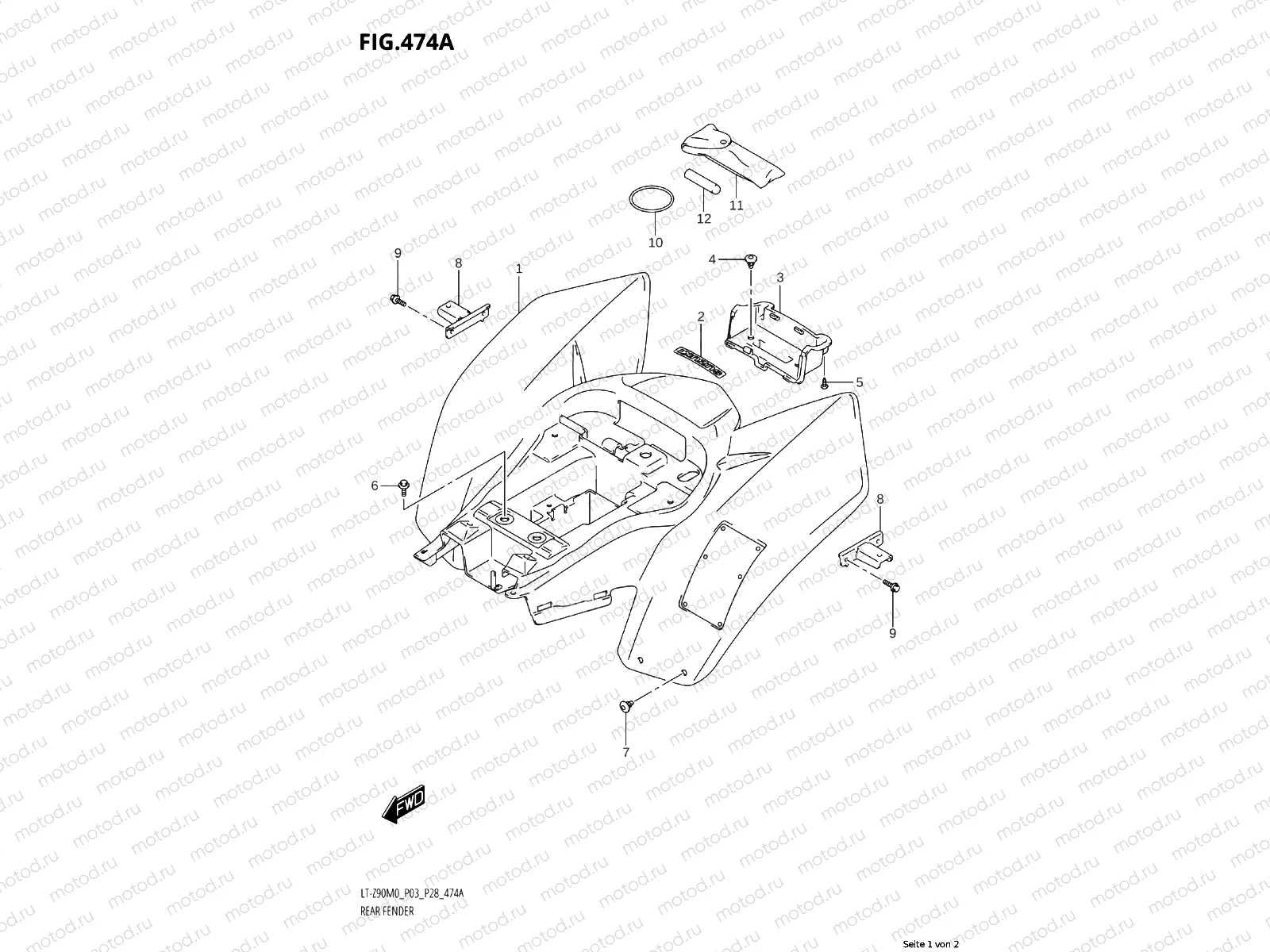 474A - REAR FENDER