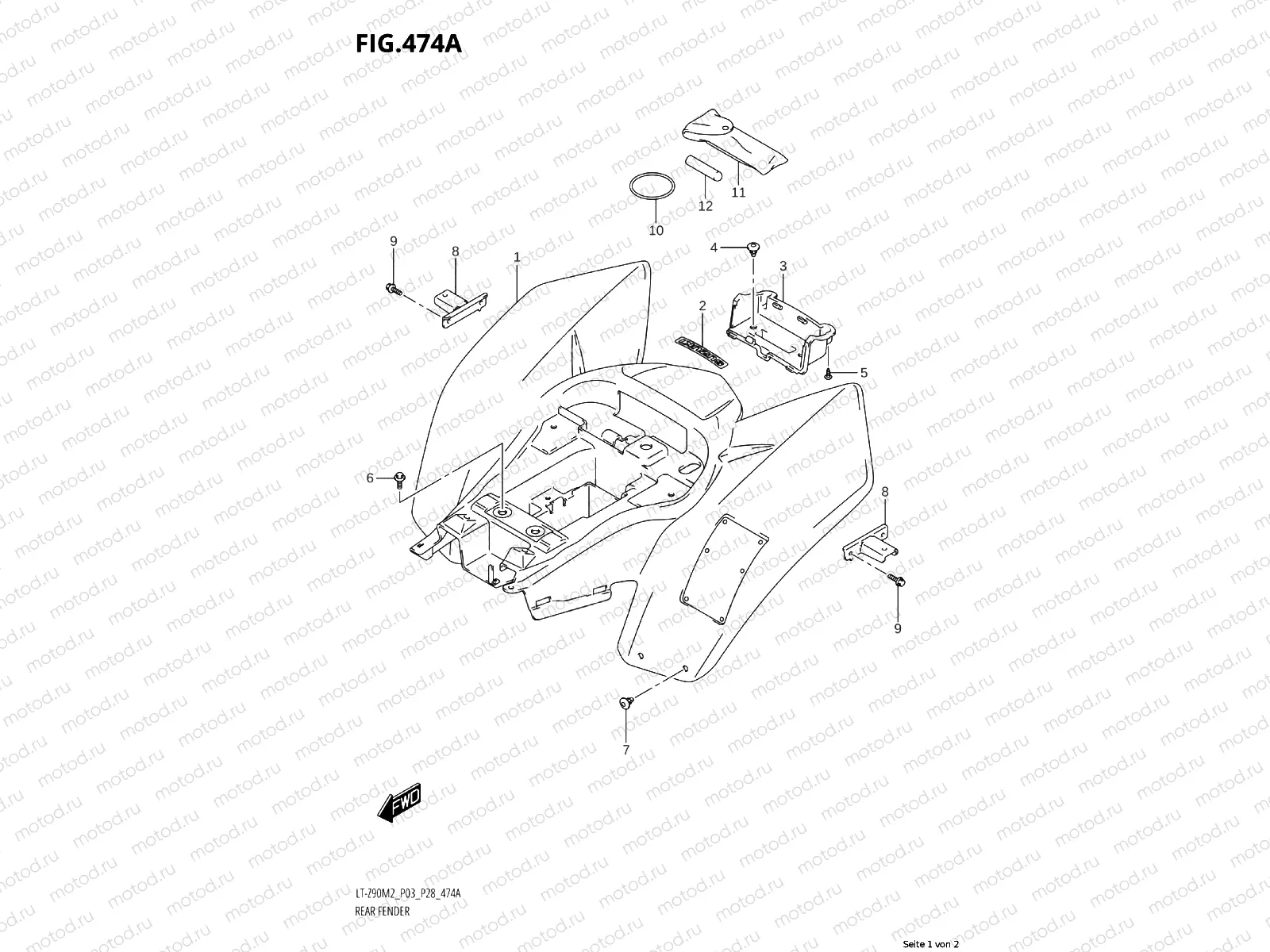 474A - REAR FENDER