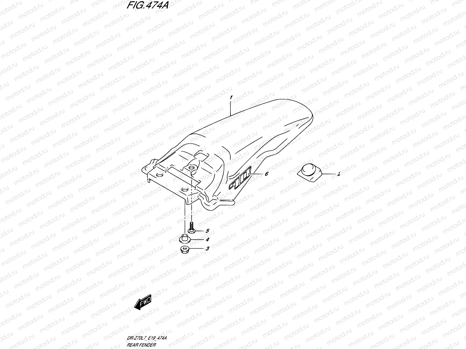 474A - REAR FENDER