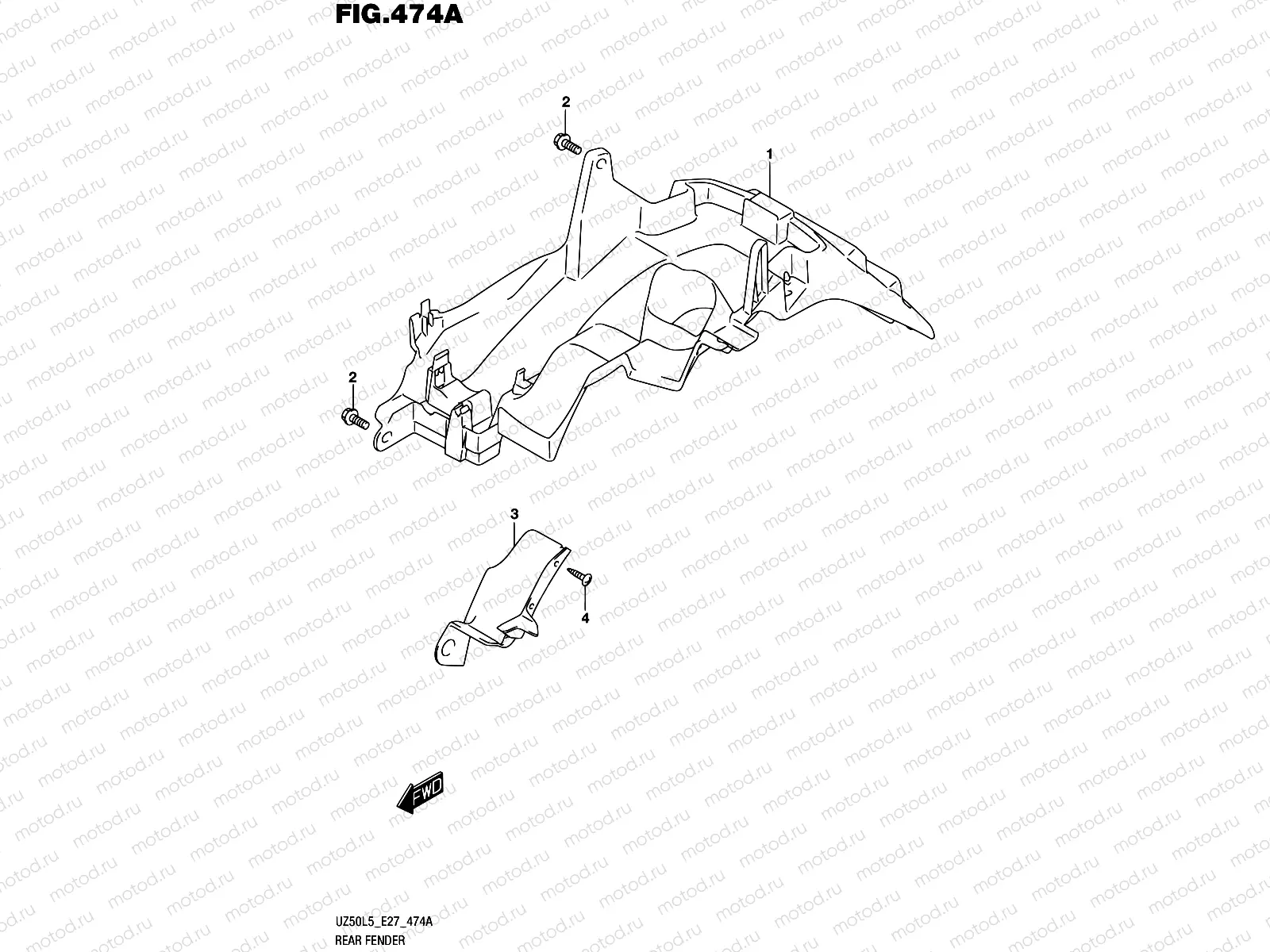 474A - REAR FENDER