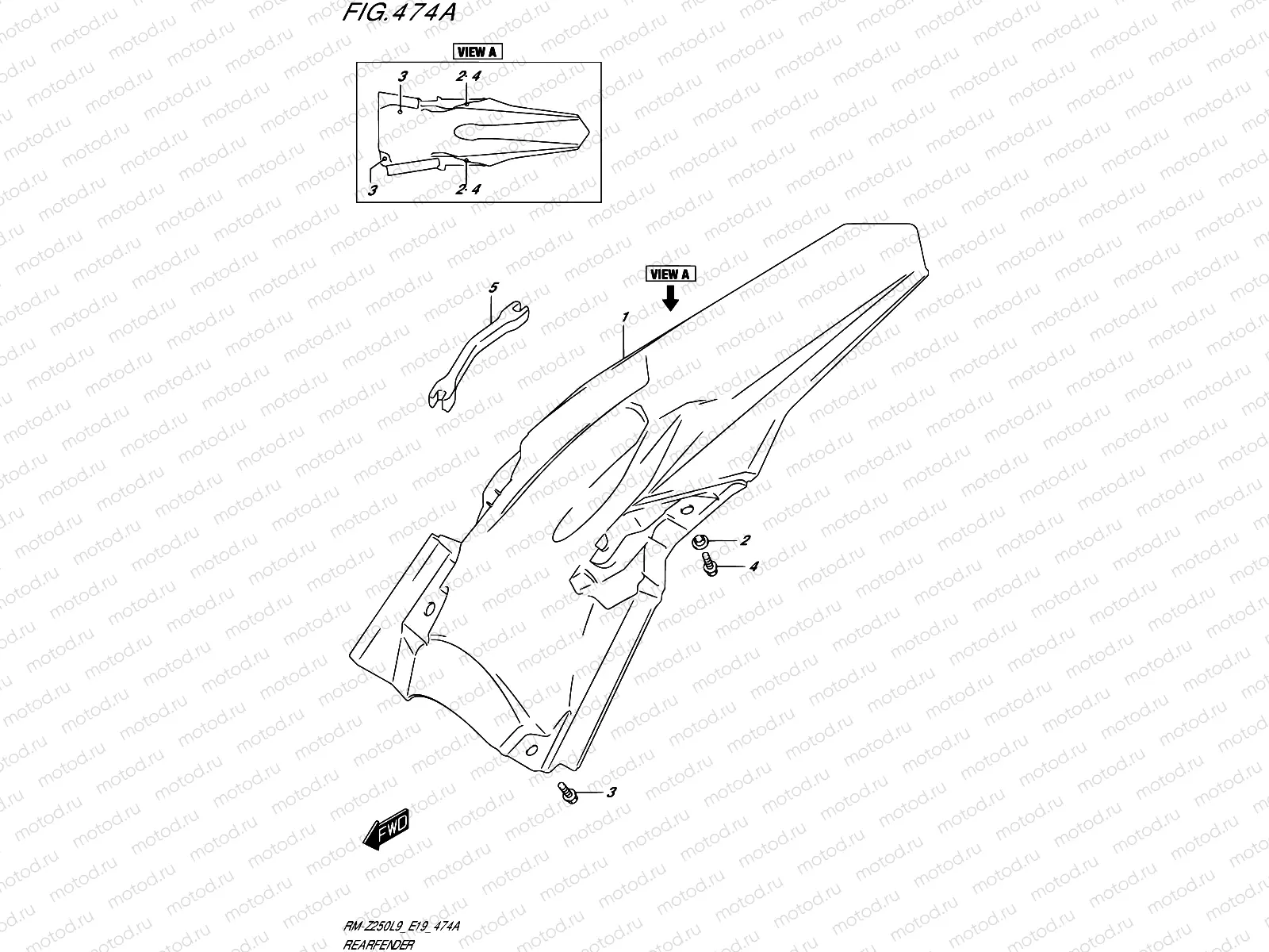 474A - REAR FENDER
