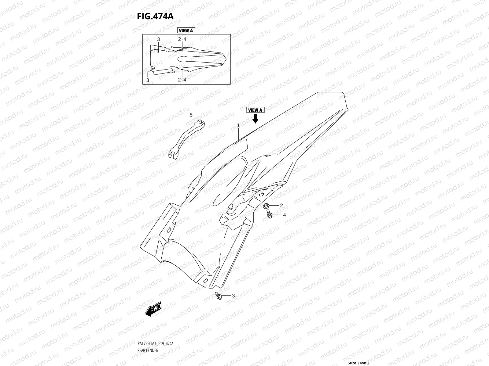 474A - REAR FENDER