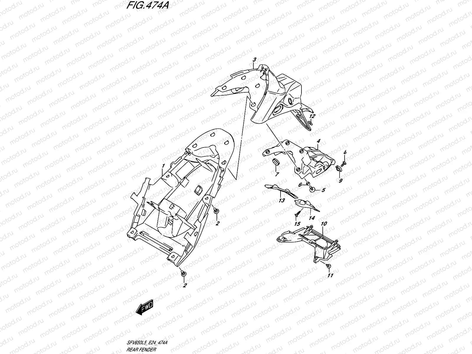 474A - REAR FENDER