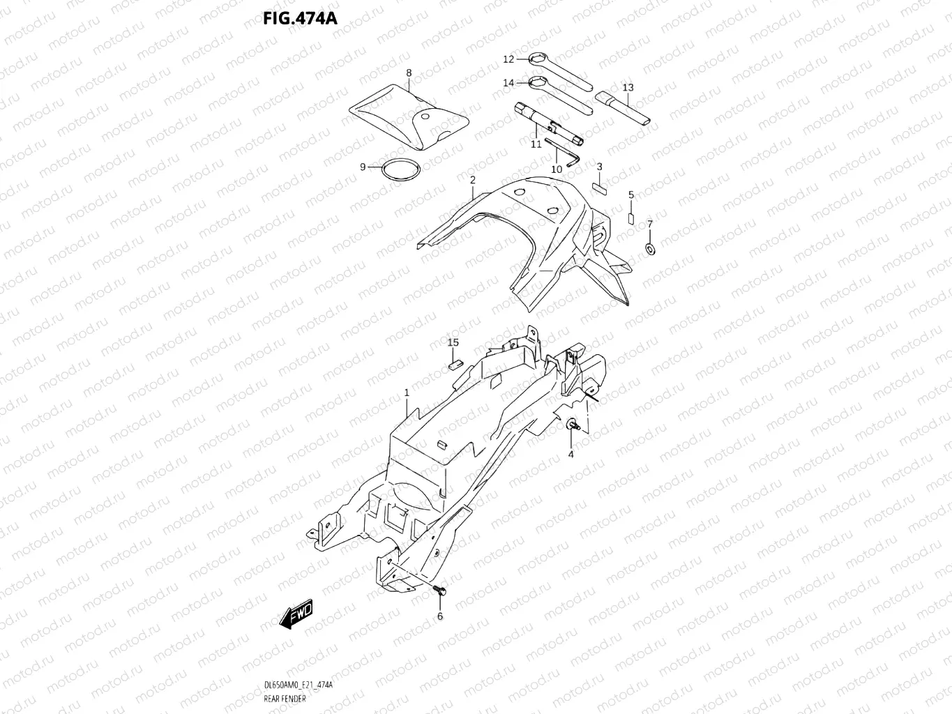474A - REAR FENDER