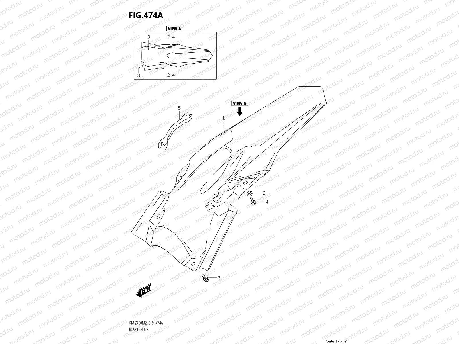 474A - REAR FENDER